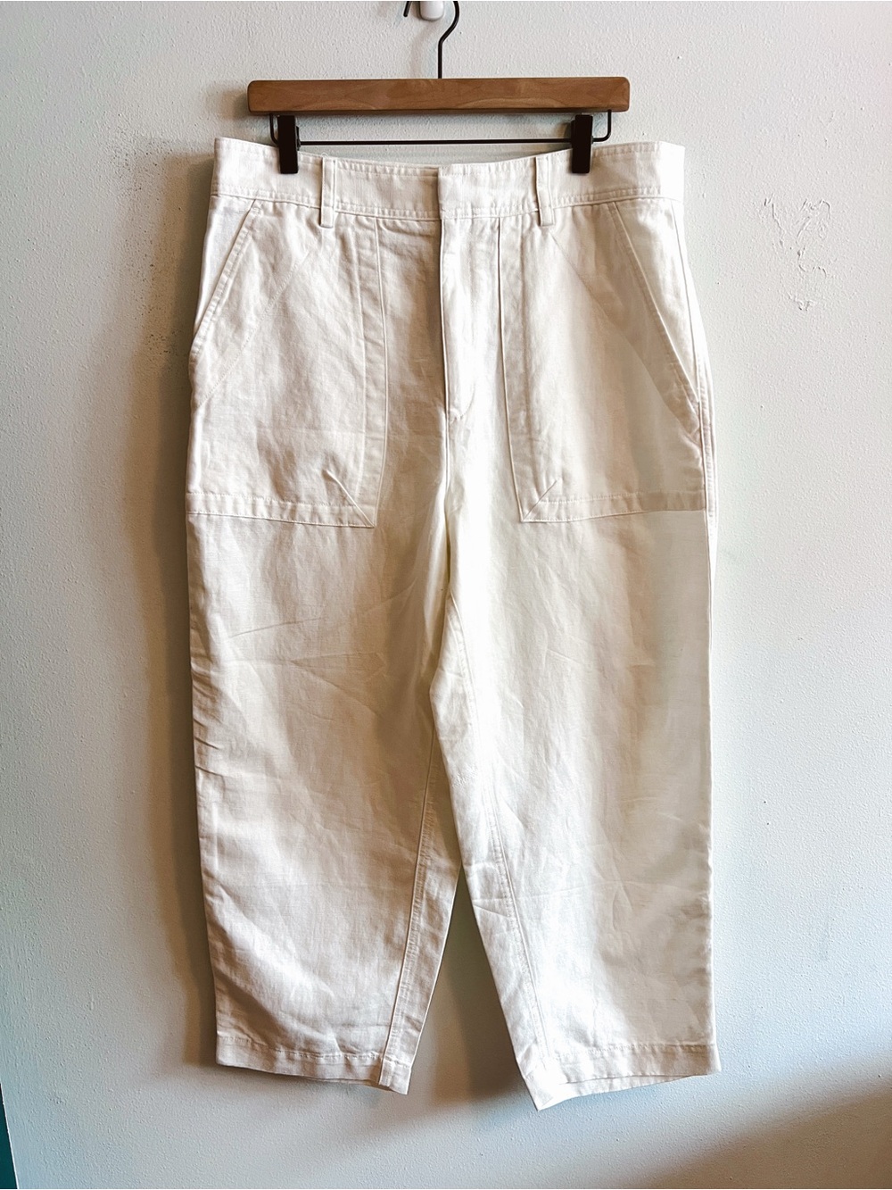 NWT Banana Republic Mya Cotton and Linen The Barrel Utility Pants